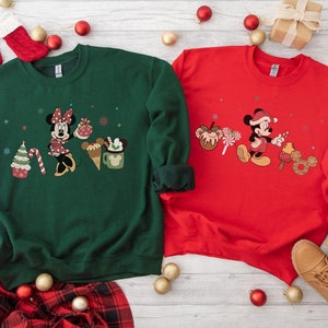 Magic Kingdom Christmas Sweatshirt, Christmas Mickey and Minnie Matching Sweatshirt, Toddler Christmas Sweater, Christmas Mickey Hoodie