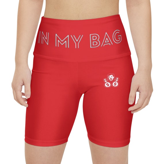 Red Imb High Waisted Shorts Etsy Canada