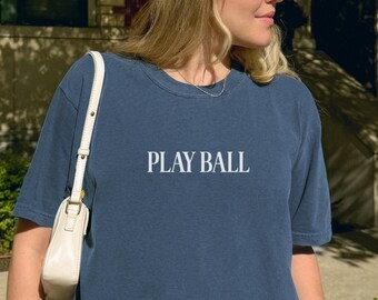 Maglietta da baseball con colori comodi da giocare a palla, maglietta da baseball per mamma, maglietta per il giorno della partita, maglietta da baseball carina per donne, maglietta alla moda per i tifosi sportivi, maglietta per la stagione del baseball