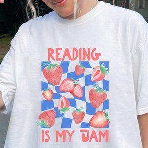 Reading Is My Jam Comfort Colors Shirt: Teacher Librarian Tee