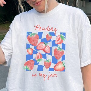 Reading Is My Jam Comfort Colors Shirt: Teacher Librarian Tee