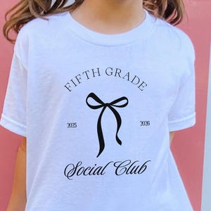 Fifth Grade Girl Shirt: Back To School Bella Canvas Tee