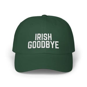 Irlandzka czapka z haftem Goodbye na Dzień Świętego Patryka Zabawna czapka baseballowa Prezent na Dzień Świętego Patryka