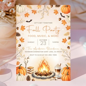 fall party invite,backyard party,autumn invitation,pumpkin invitation,halloween invite,camping invitation,friendsgiving invite,Pumpkin Festvial,Fall Fest Party,Fall Bonfire party,All things fall,fall flannel party,fall harvest party,Fall text invitation,It's Fall Y'all,fall get together,fall neighborhood,Neighborhood Party,Celebrate Festival,School Fall Festival,Fall Festival Invite,Fall festival Flyer,Community Fall Event,Fall Carnival,Fall Fundraiser,fall invitation,halloween invitation