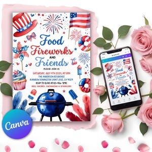 independence day bbq,4th july bbq invite,4th july barbeque,4th july bbq,4th july printable,4th july template,4th july invitation,4th of July Invite,July fourth invite,red white blue party,fourth of july party,patriotic invites,party in the usa