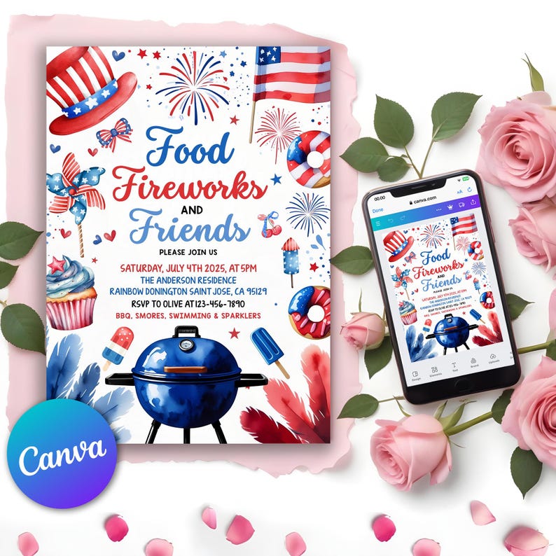 independence day bbq,4th july bbq invite,4th july barbeque,4th july bbq,4th july printable,4th july template,4th july invitation,4th of July Invite,July fourth invite,red white blue party,fourth of july party,patriotic invites,party in the usa