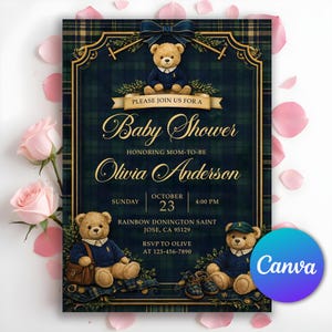 Polo Baby Shower,Plaid Baby Shower,Polo Teddy Bear,Polo Baby Template,Teddy Bear Shower,Vintage Polo Shower,Polo Bear Invitation,Luxury Polo Baby,Teddy bear invite,Baby polo invite,Unique invitation,Retro elegant invite,luxury birthday card,Ralph Lauren Plaid,Ralph Lauren Shower,Ralph Lauren Baby,Polo Ralph Lauren,Ralph Lauren Invite,Editable Template,Invitation Template,Digital Invitation