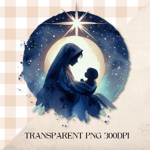 Christmas Nativity Clipart | Christian Digital Art | Bible Journaling Stickers | Instant Download | Printable Ephemera image 4