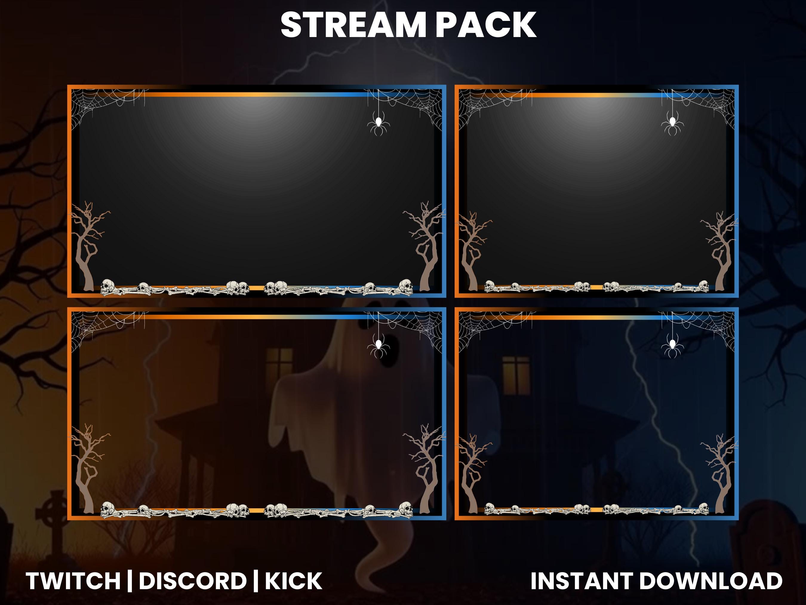 Haunted Overlay Halloween Ghost Stream Overlay Pack | Haunted House Stream Pack With ...