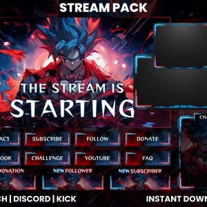 Twitch Stream Pack | Twitch Screen Overlay | Twitch Panels | Twitch Animated Screens | Webcam Overlay | Twitch Sub Badges | Twitch Alerts