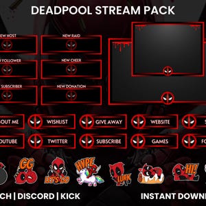 Twitch Stream Pack | Twitch Screen Overlay | Twitch Panel | Animated Screen | Webcam Overlay | Twitch Alert | Twitch Emote | Animated Emotes