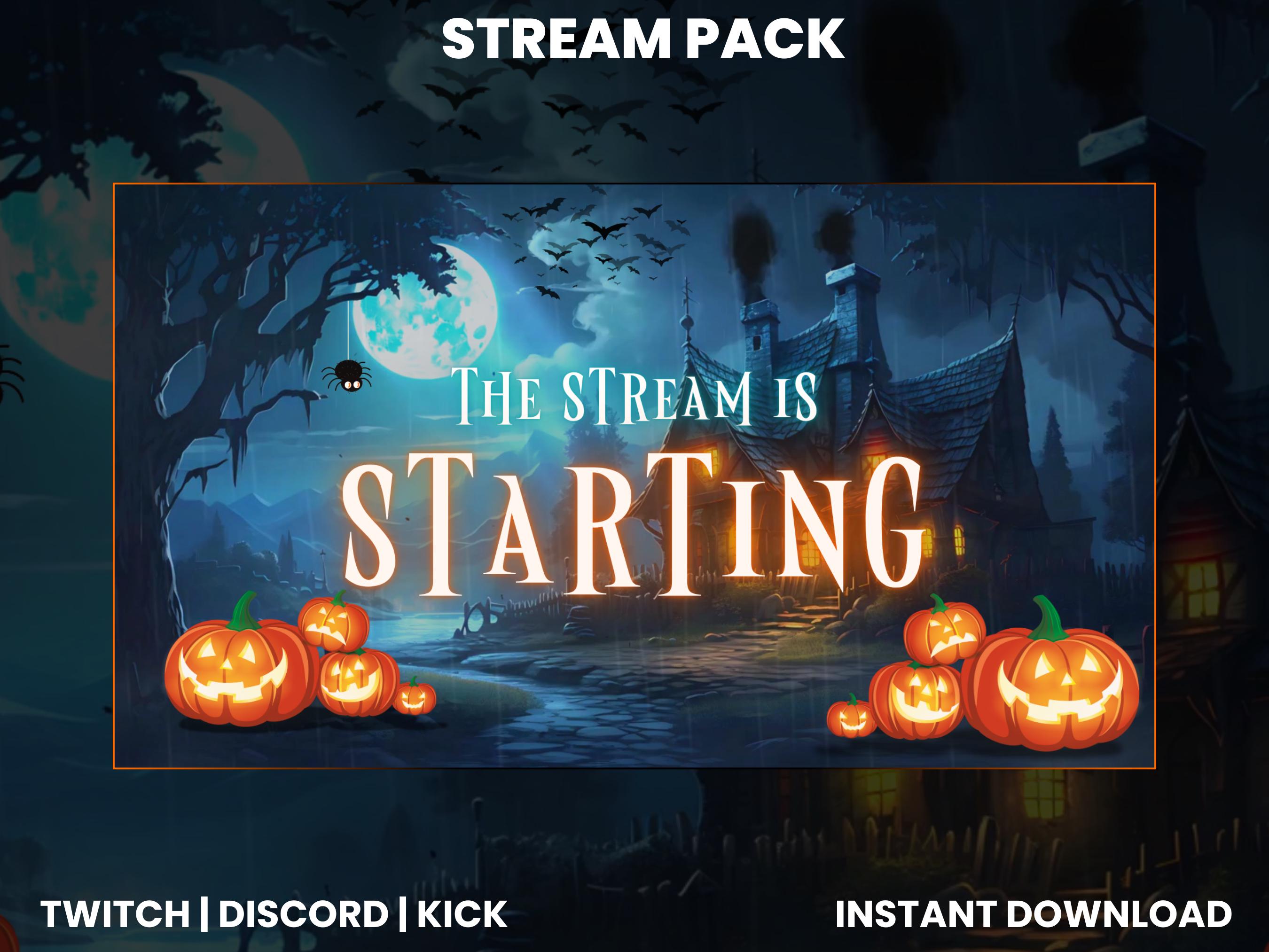 Animated Twitch Stream Pack | Spooky Halloween Stream Pack | Twitch ...