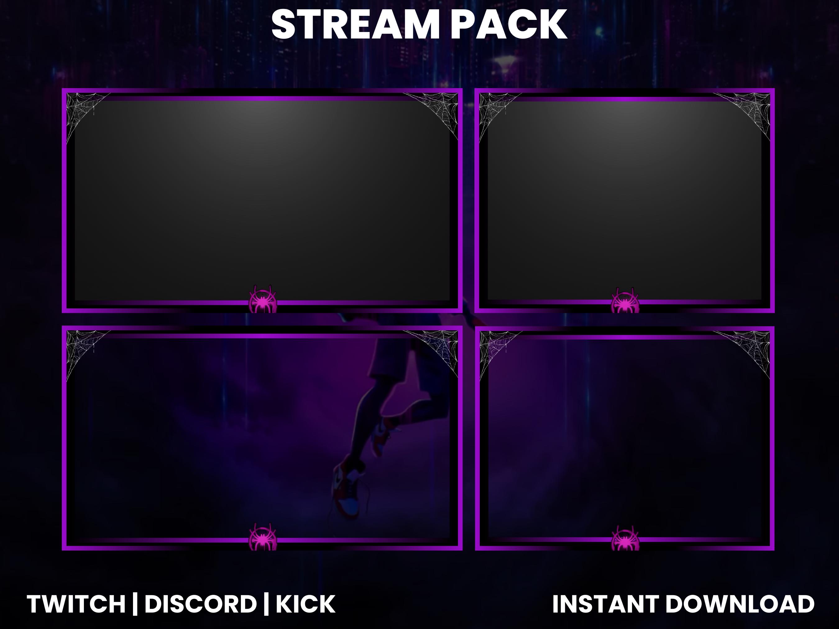 Twitch Stream Pack | Twitch Screen Overlay | Animated Screens | Webcam ...