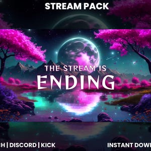 Animated Moonlight Twitch Stream Pack | Webcam Overlay | Twitch Chat ...