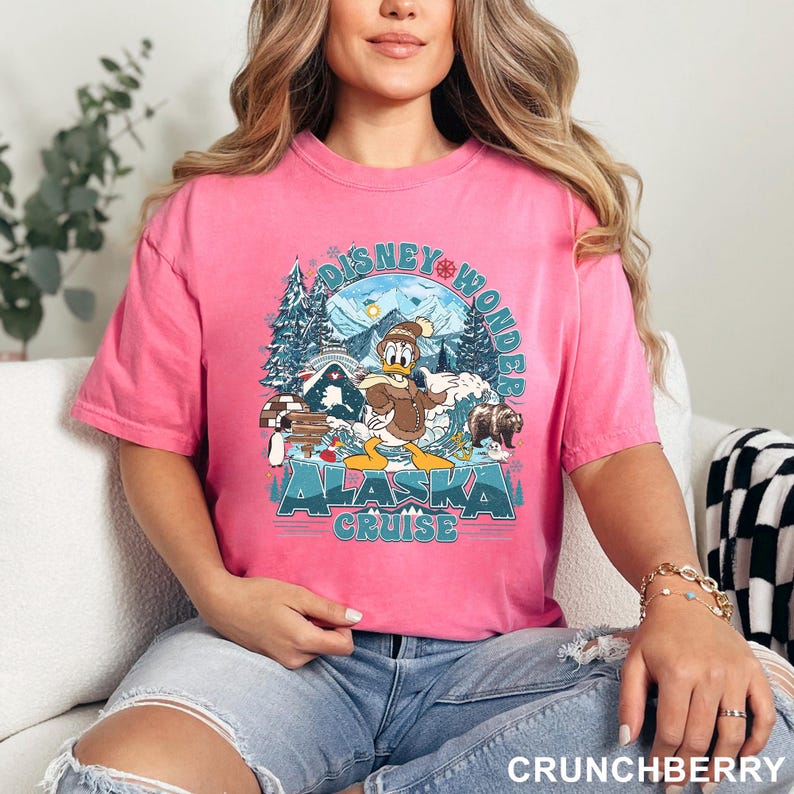Disney Alaska Cruise 2025 Heat Press Transfer, Family Cruise Matching Ready To Press DTF, Mickey Wonder Cruise Trip Iron On DTF Transfer image 15