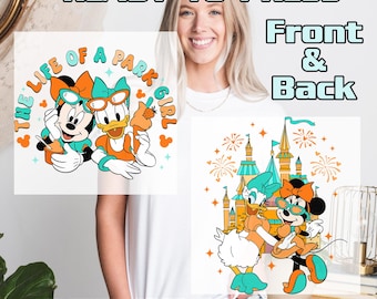 Disneyland The Life Of A Park Girl DTF Transfers, Minnie And Daisy Heat Press Transfers, Disneyland Girls Trip, Park Girl Vacation