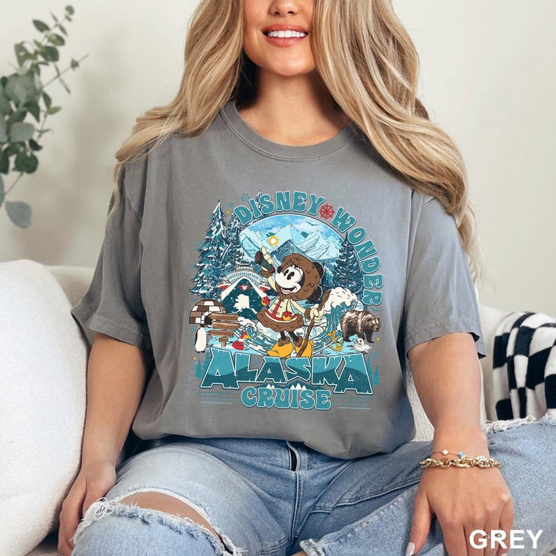Disney Alaska Cruise 2025 Heat Press Transfer, Family Cruise Matching Ready To Press DTF, Mickey Wonder Cruise Trip Iron On DTF Transfer image 18