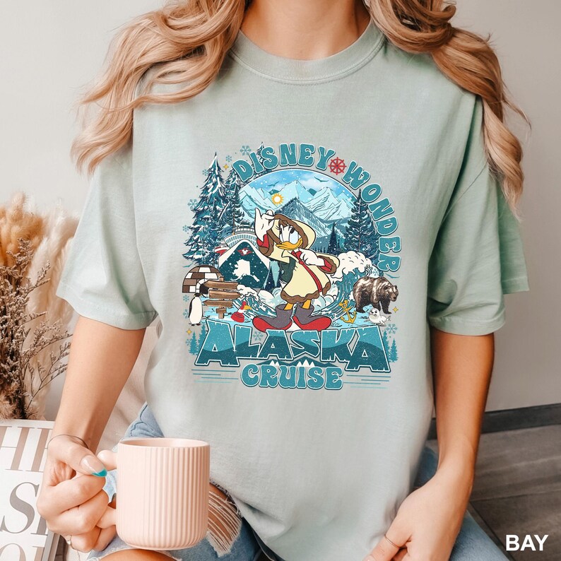Disney Alaska Cruise 2025 Heat Press Transfer, Family Cruise Matching Ready To Press DTF, Mickey Wonder Cruise Trip Iron On DTF Transfer image 8