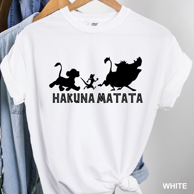 Lion King Hakuna Matata Heat Press Transfer, Disney DTF Transfers, Ready to Press, Direct to Film, High Quality Print, 080868 image 3