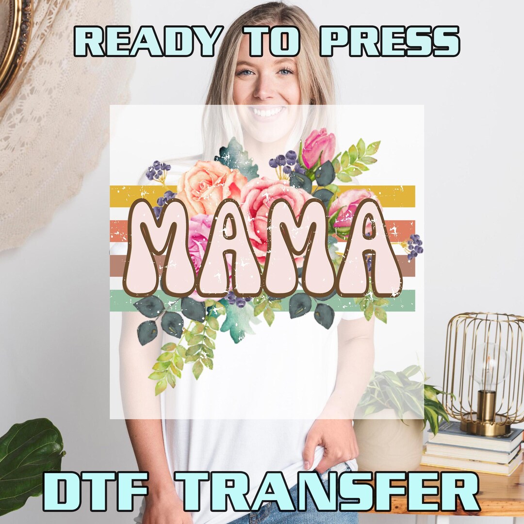 Floral Mama DTF Transfers, Boho Mama Heat Press Transfers, Mothers Day ...