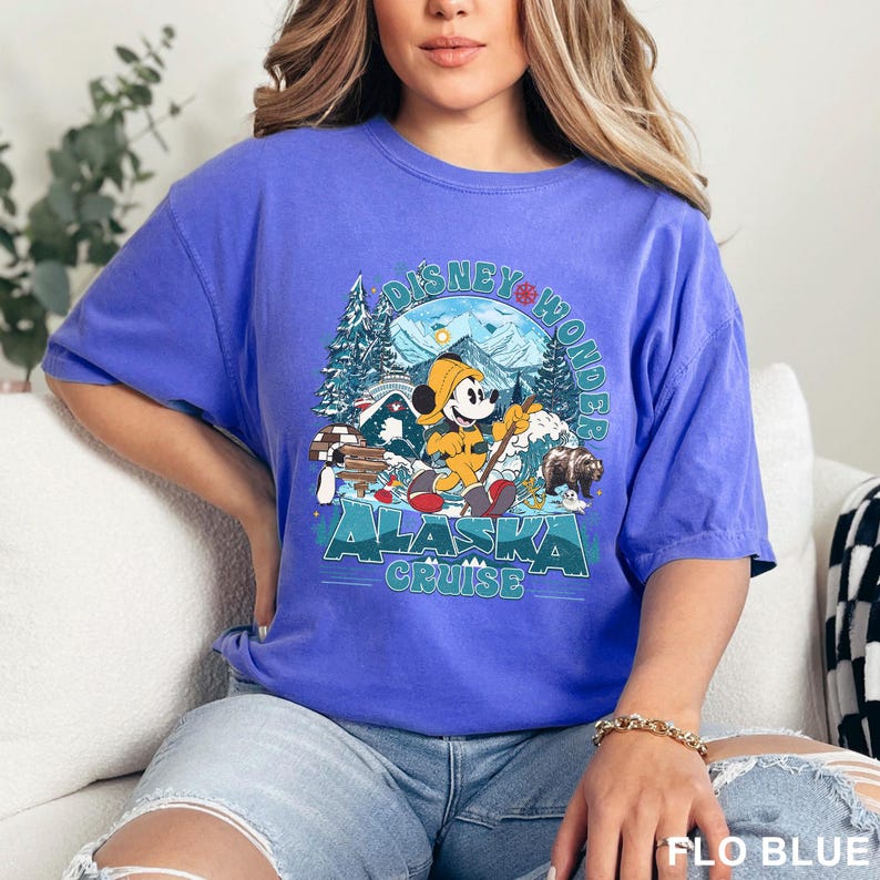 Disney Alaska Cruise 2025 Heat Press Transfer, Family Cruise Matching Ready To Press DTF, Mickey Wonder Cruise Trip Iron On DTF Transfer image 17