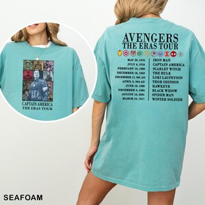Avengers The Eras Tour DTF Transfers, Marvel Super Heroes Heat Press Transfers, Captain America, Ironman Tee, The Hulk, Spider-Man image 16