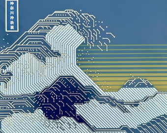 2025人気の Great The Voltage Art PCB Art, Board Circuit Printed Wave ポスター