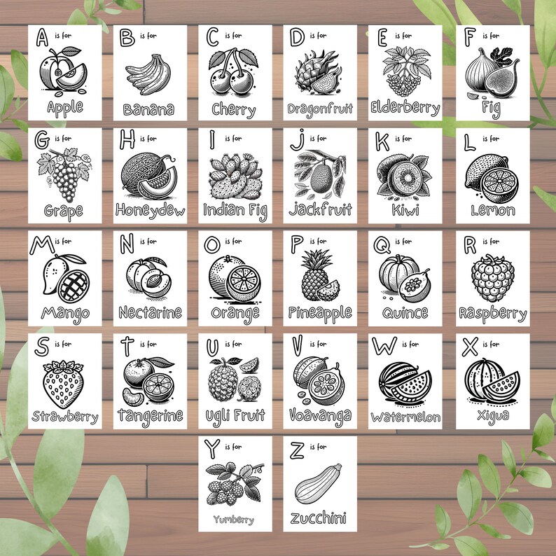 ABC Baby Shower Coloring Pages | Alphabet Animal Coloring Sheets ...