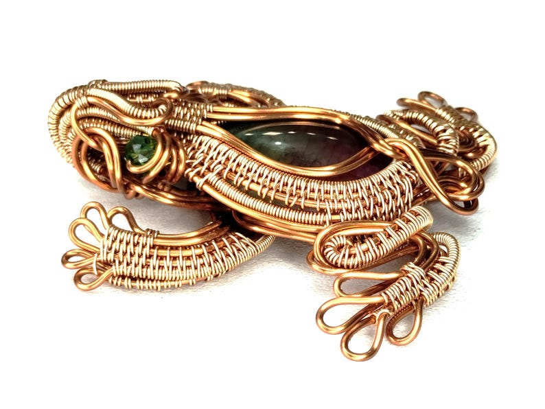 Wire Frog Pattern Wire Wrap Frog Pendant Tutorial: DIY Jewelry Making Guide (PDF Download ...