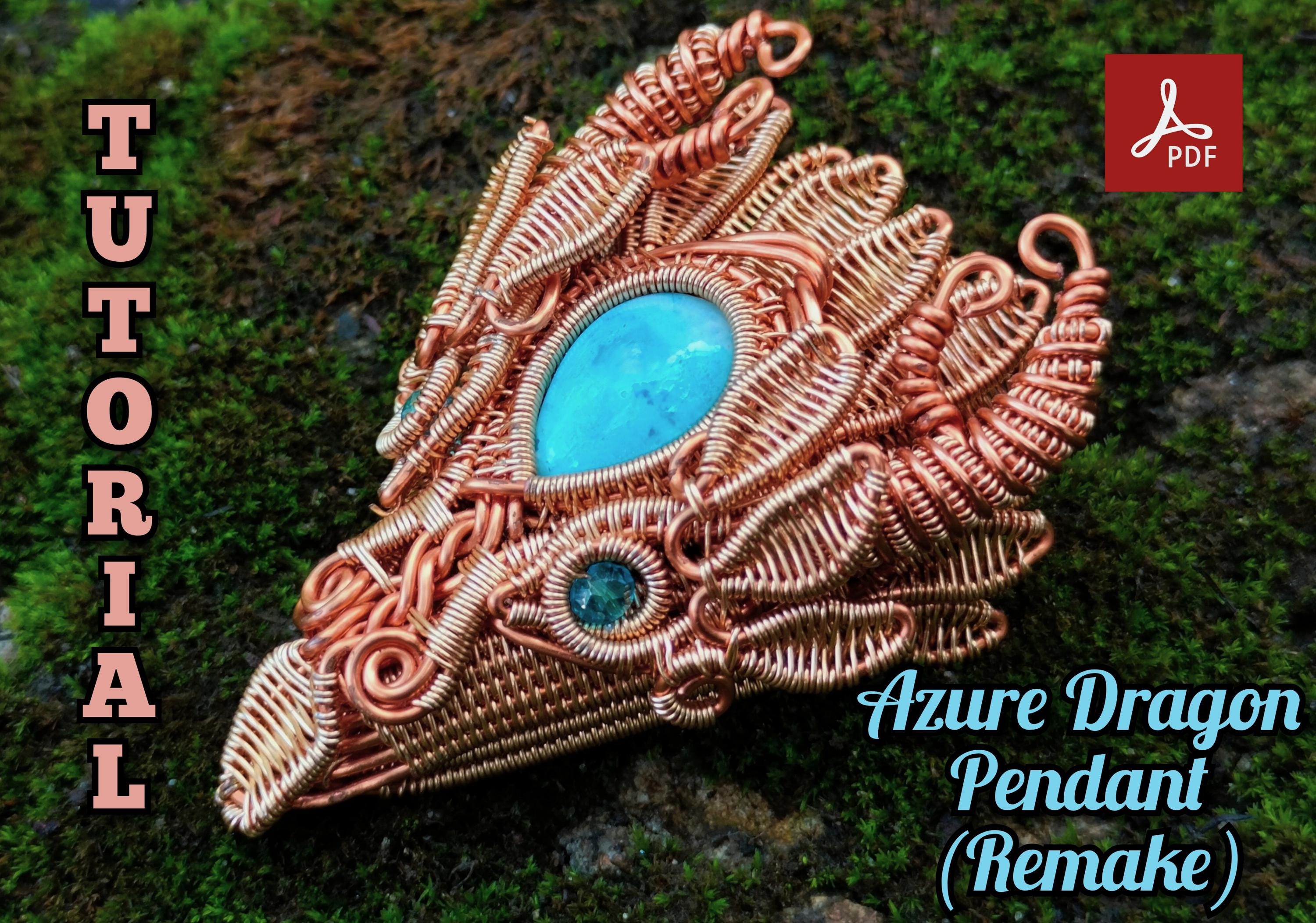 Wire Wrap Azure Dragon Pendant Remake Tutorial: DIY Jewelry Guide