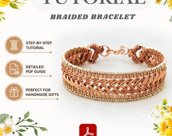 Wire Wrap Braided Bracelet Tutorial: DIY Jewelry Making PDF Course (Digital Download)