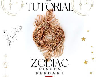 Wire Wrap Tutorial: Pisces Zodiac Pendant DIY (Digital Download)