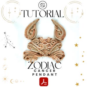 Wire Wrap Tutorial: Cancer Zodiac Pendant, DIY Jewelry (Digital Download)