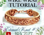 Wire Wrap Bracelet Tutorial: Eternal Knot #2 Pattern, DIY Jewelry Course (PDF Download)