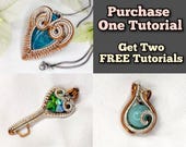 Wire Wrap Pendant Tutorial: DIY Jewelry Making Course (PDF Digital Download)