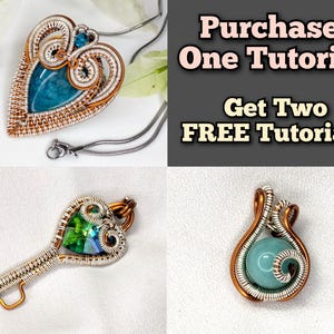 Wire Wrap Pendant Tutorial: DIY Jewelry Making Course (PDF Digital Download)