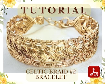 Wire Wrap Bracelet Tutorial: Celtic Braid DIY Jewelry Course (Digital Download)