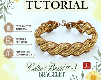 Wire Wrap Bracelet Tutorial: Celtic Braid DIY Jewelry (Digital Download)
