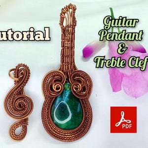 Wire Wrap Guitar Pendant Tutorial: DIY Jewelry Making Guide (Digital Download)