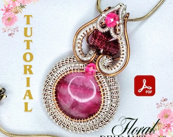 Zelfstudie draadwikkelhanger bloemenhanger: zelf sieraden maken (pdf-download)