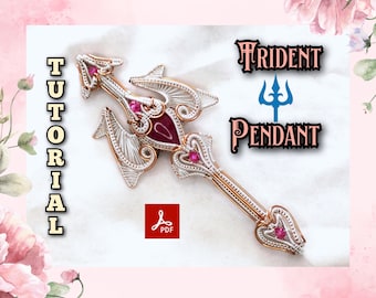 Wire Wrap Trident Pendant Tutorial: DIY Jewelry Making Guide (PDF Download)
