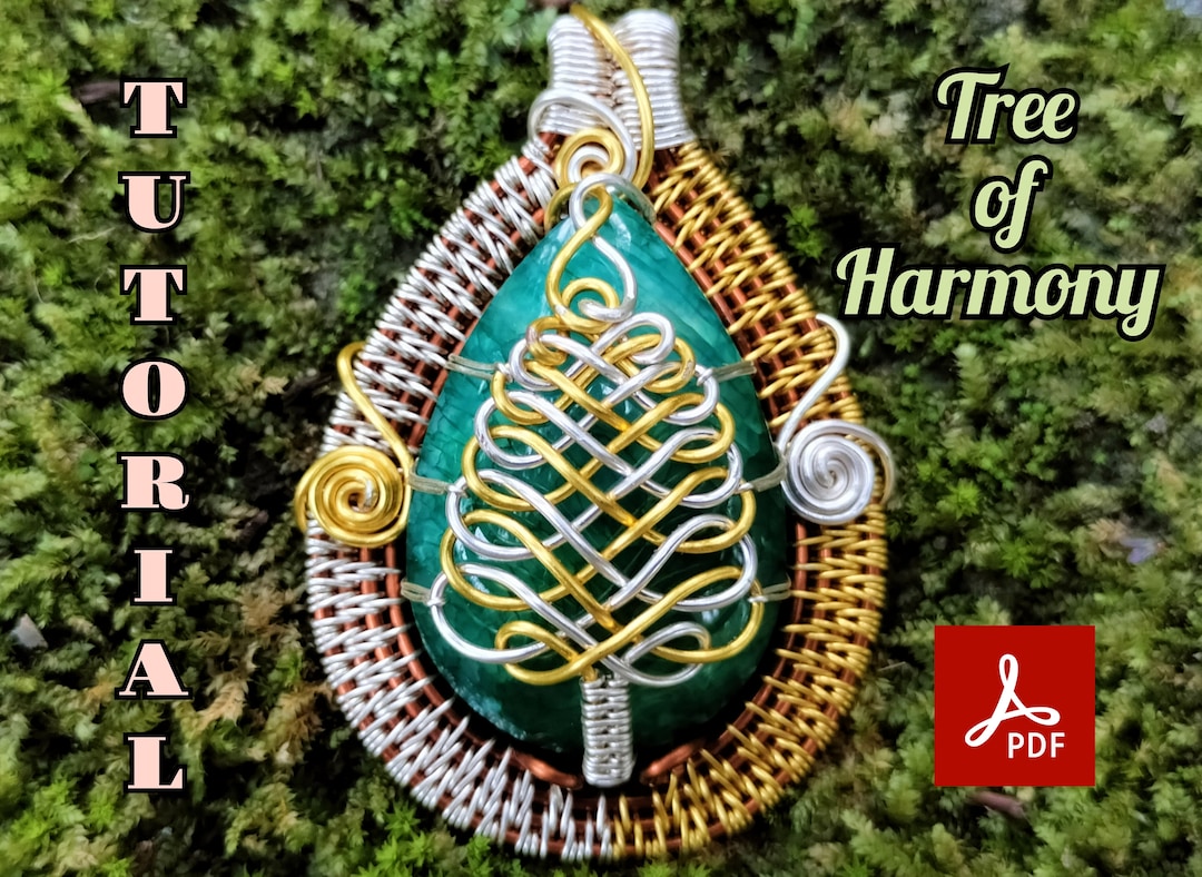 Wire Wrap Tree of Life Pendant Tutorial: DIY Jewelry Guide (PDF) - Etsy