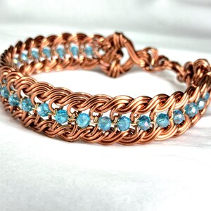 Wire Wrap Bracelet Tutorial: Braided and Beads Pattern, DIY Jewelry Course (PDF Download) image 4