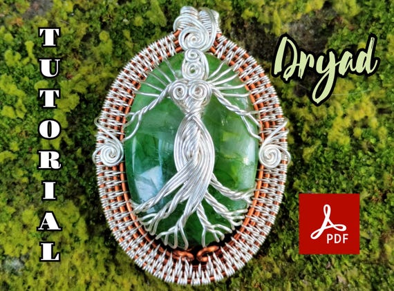 Wire Wrap Dryad Pendant Tutorial: DIY Jewelry Making Guide (Digital Download)