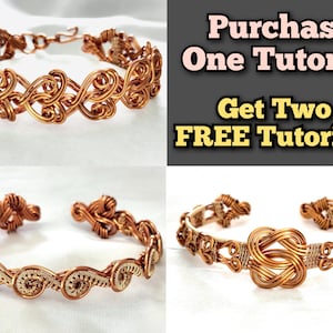 Wire Wrap Bracelet Tutorial – DIY Jewelry Making Course Step-by-Step Guide & hundred images (Buy 1 Get 2 Free | PDF Digital Download)