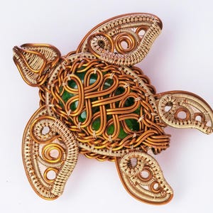 Wire Wrap Turtle Pendant #4 Tutorial: DIY Jewelry Course (digital ...