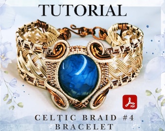 Wire Wrap Bracelet Tutorial: Celtic Braid DIY Jewelry (Digital Download)