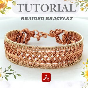 Wire Wrap Braided Bracelet Tutorial: DIY Jewelry Making PDF Course (Digital Download)