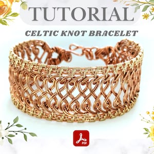 Wire Wrap Bracelet Tutorial: DIY Celtic Knot Pattern (Digital Download)