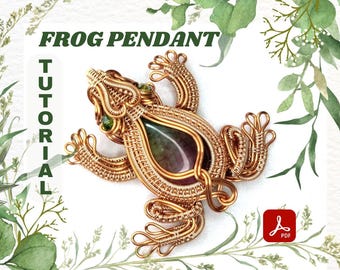 Tutoriel sur le pendentif grenouille en fil métallique : guide de fabrication de bijoux DIY (téléchargement PDF)